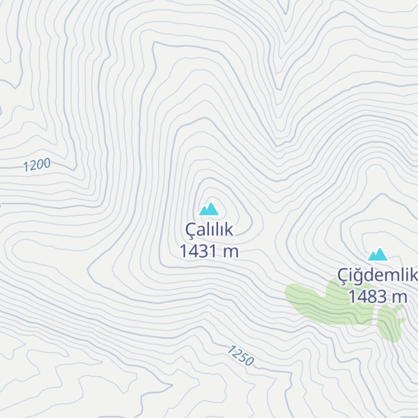 Map of Çalılık