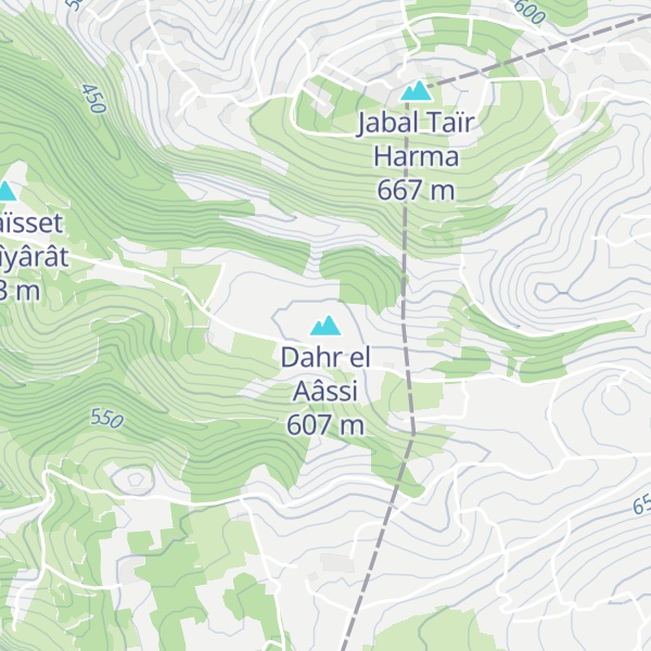 Map of Dahr el Aâssi