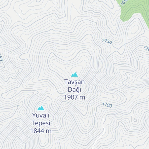 Map of Tavşan Dağı