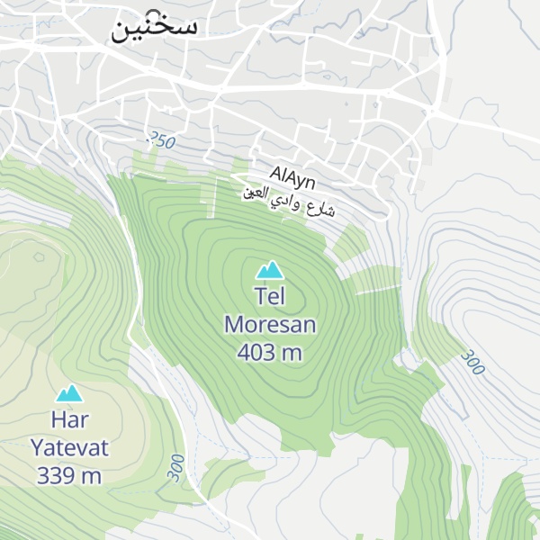 Map of Tel Moresan
