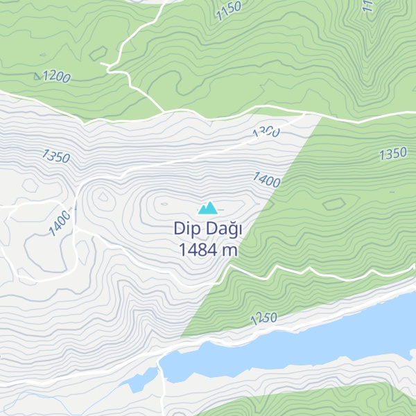 Map of Dip Dağı