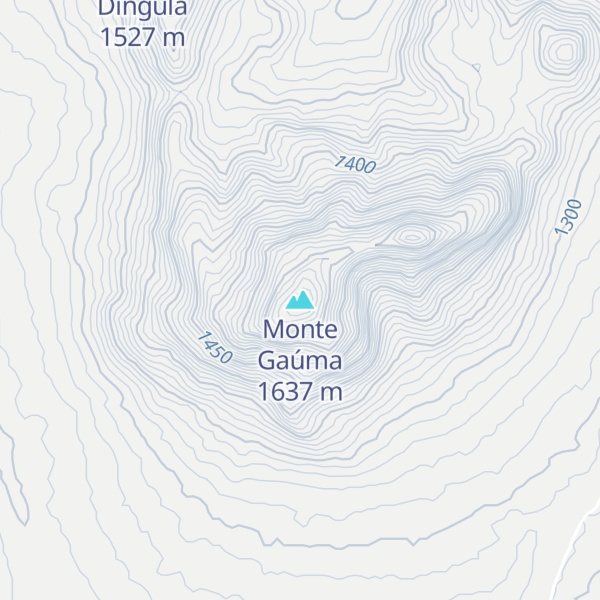 Map of Monte Gaúma