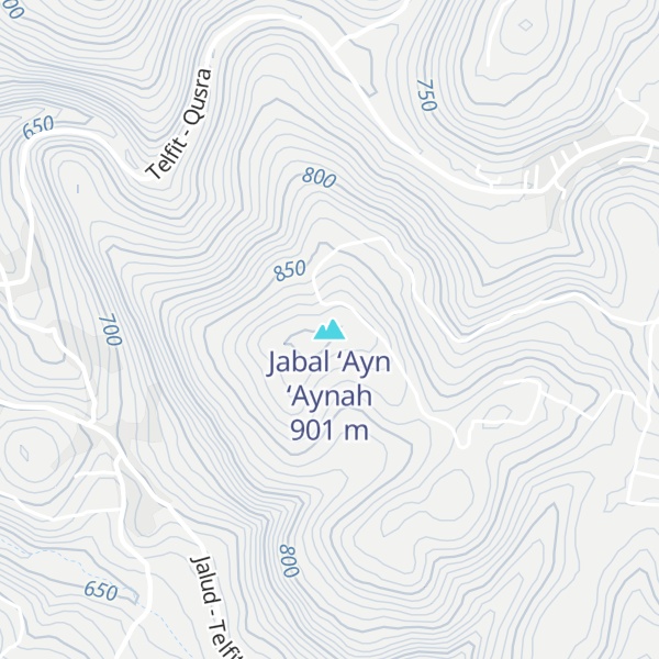 Map of Jabal ‘Ayn ‘Aynah