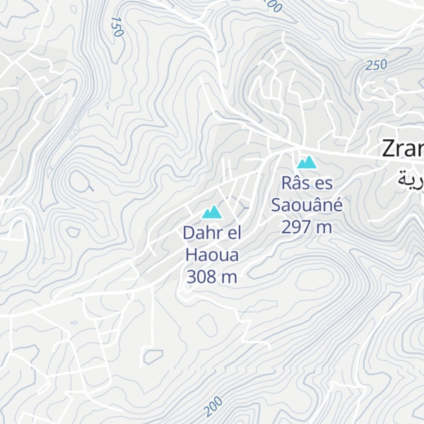 Map of Dahr el Haoua