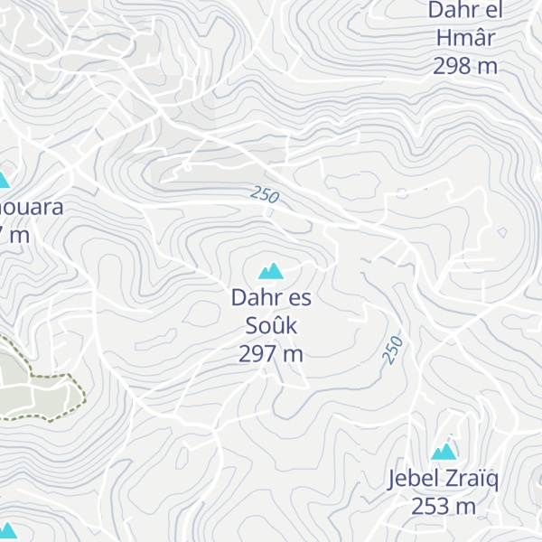 Map of Dahr es Soûk