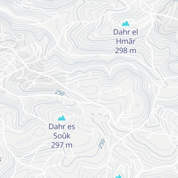 Map of Dahr ech Chahhâm