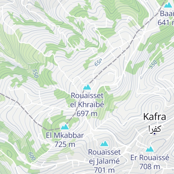 Map of Rouaïsset el Khraïbé