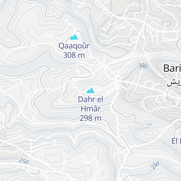 Map of Dahr el Hmâr