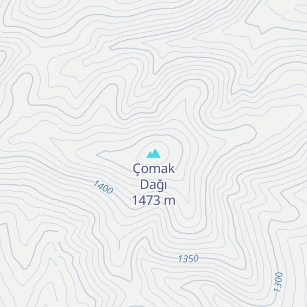 Map of Çomak Dağı