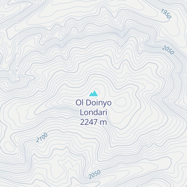 Map of Ol Doinyo Londari