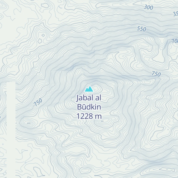 Map of Jabal al Būdkin