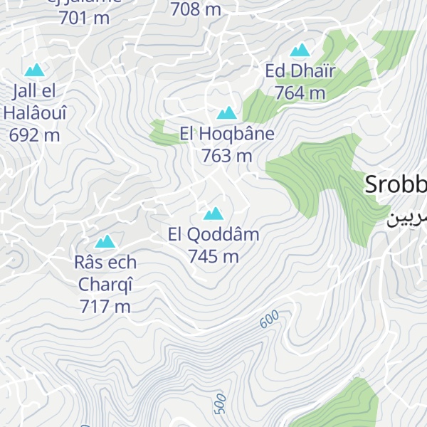 Map of El Qoddâm