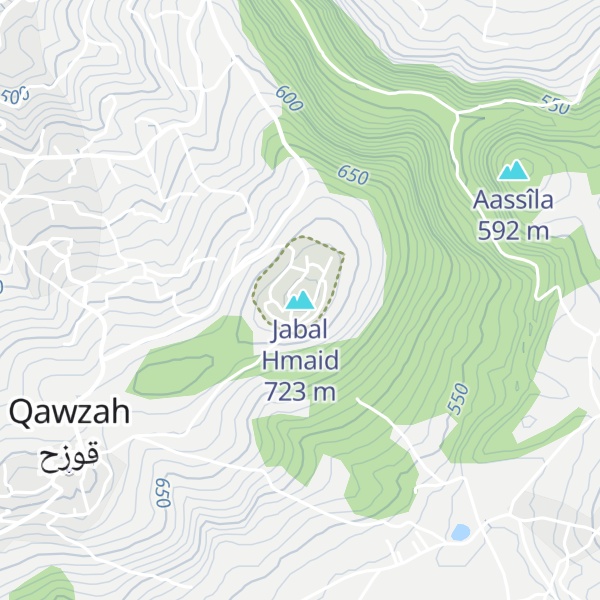 Map of Jabal Hmaid