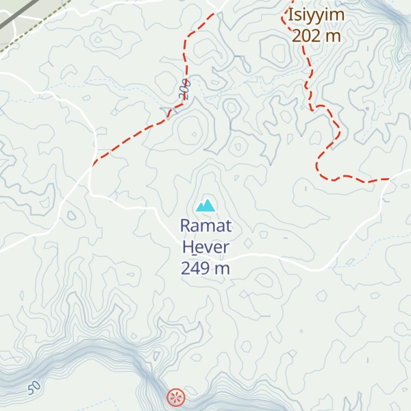 Map of Ramat H̱ever