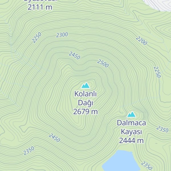 Map of Kolanlı Dağı