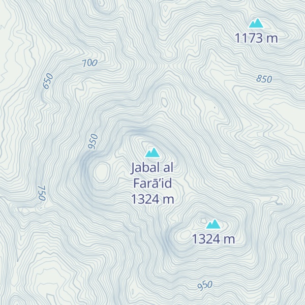 Map of Jabal al Farā’id