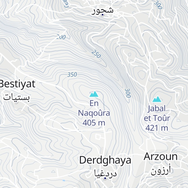 Map of En Naqoûra