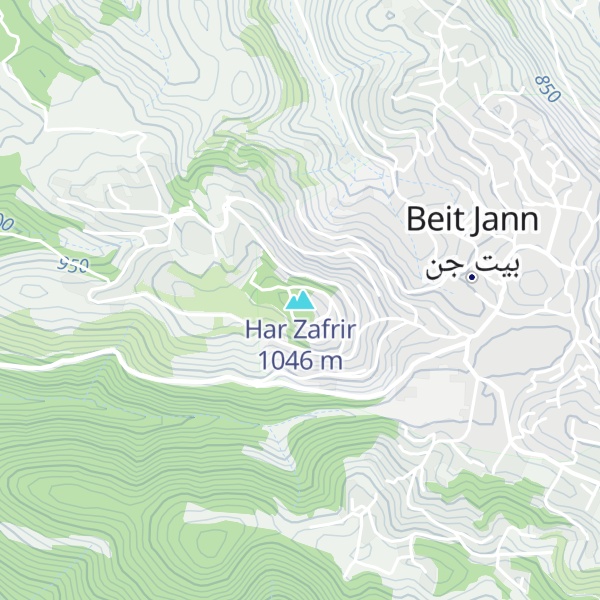 Map of Har Zafrir