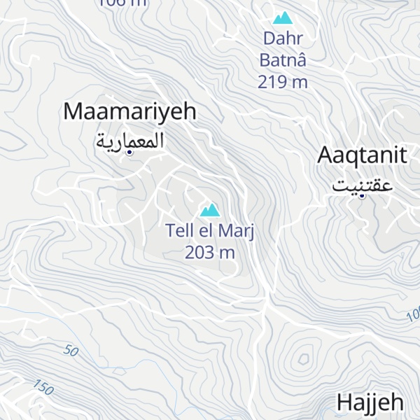 Map of Tell el Marj