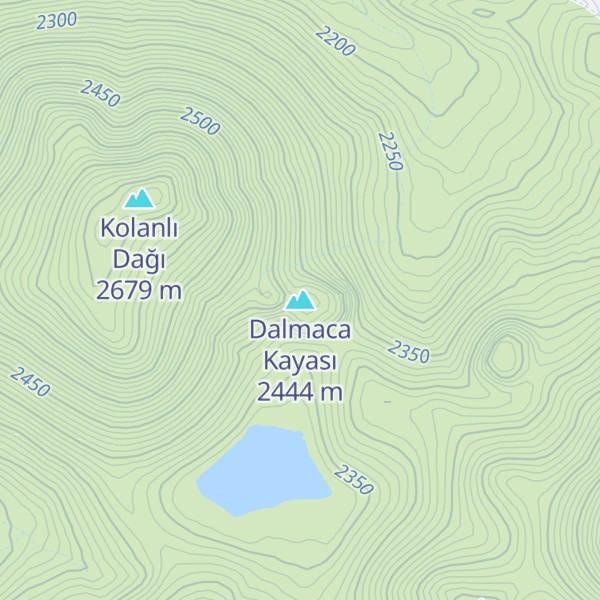 Map of Dalmaca Kayası