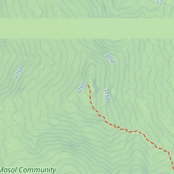 Map of Mount Mtelo
