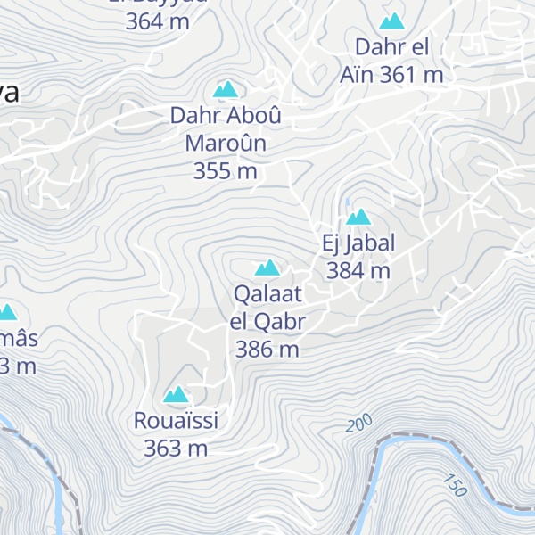 Map of Qalaat el Qabr