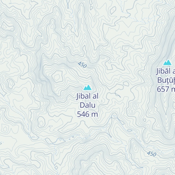 Map of Jibal al Dalu
