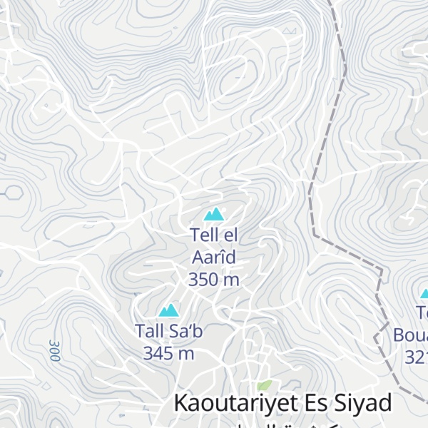 Map of Tell el Aarîd