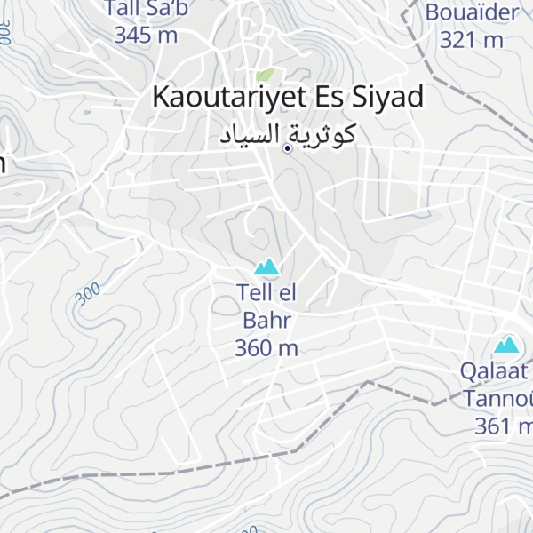 Map of Tell el Bahr