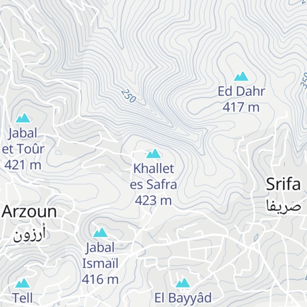 Map of Khallet es Safra