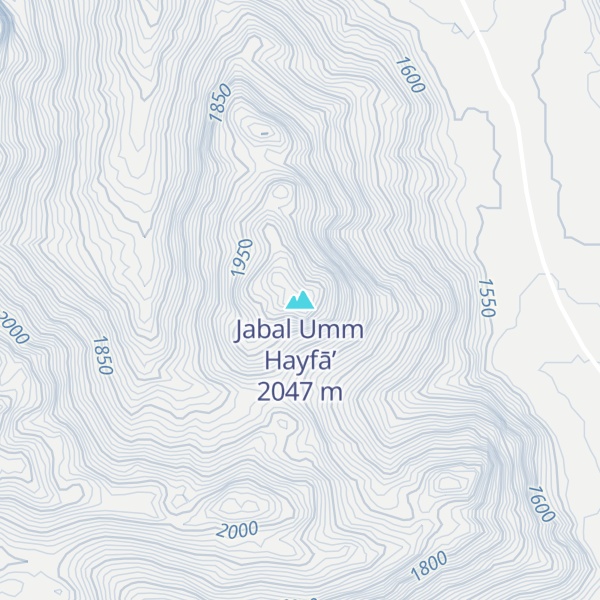 Map of Jabal Umm Hayfā’