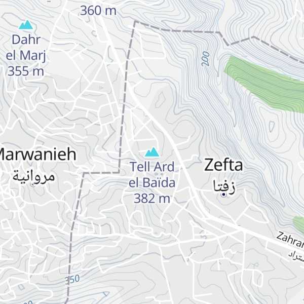 Map of Tell Ard el Baïda