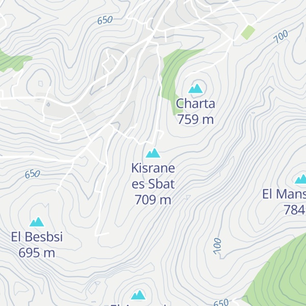 Map of Kisrane es Sbat