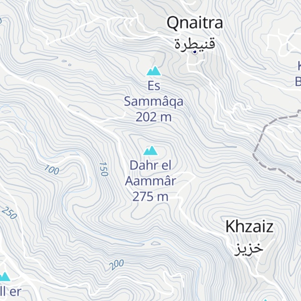 Map of Dahr el Aammâr