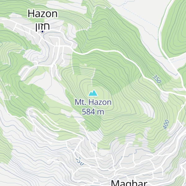 Map of Mt. Hazon