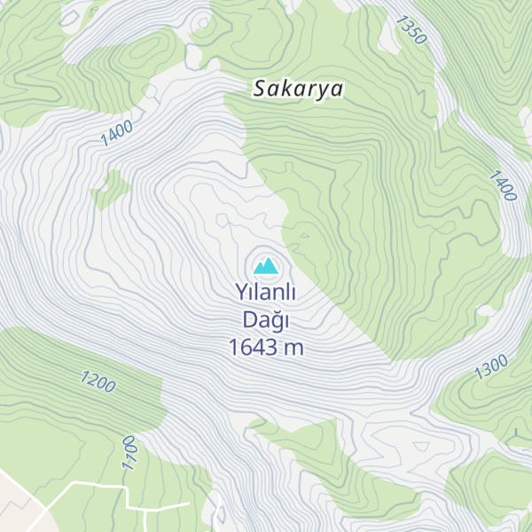 Map of Yılanlı Dağı