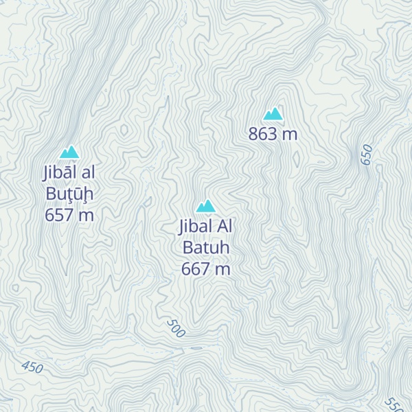 Map of Jibal Al Batuh