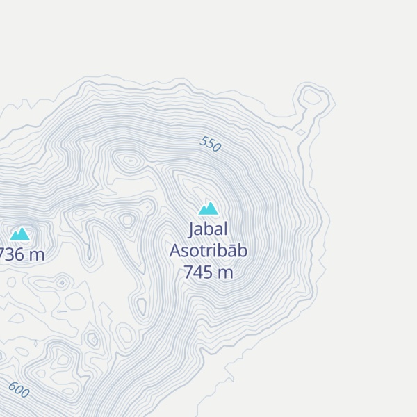Map of Jabal Asotribāb