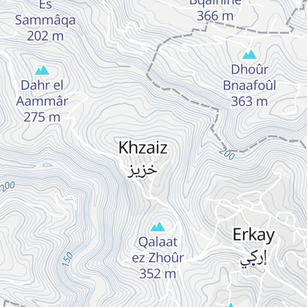 Map of Dahr el Haoua