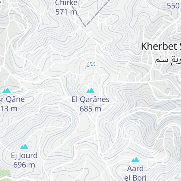 Map of El Qarânes