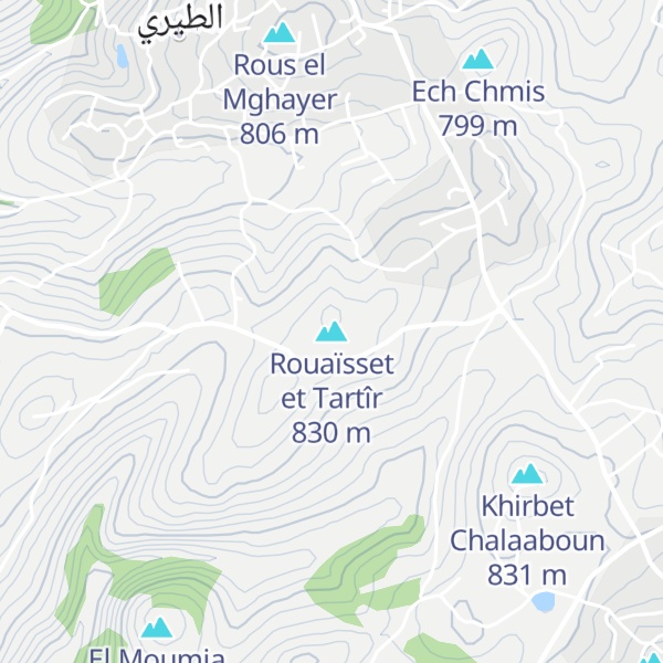 Map of Rouaïsset et Tartîr