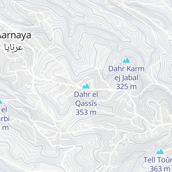 Map of Dahr el Qassîs