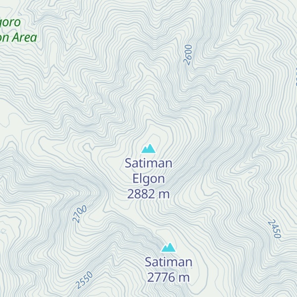 Map of Satiman Elgon