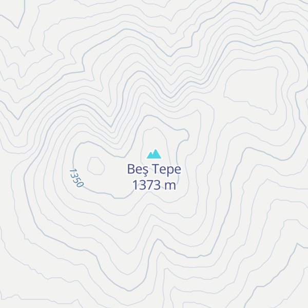 Map of Beş Tepe