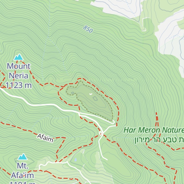 Map of Mount Meron