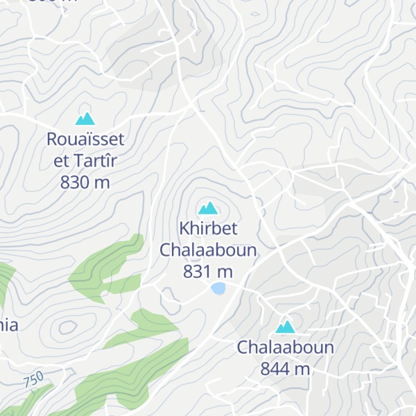 Map of Khirbet Chalaaboun