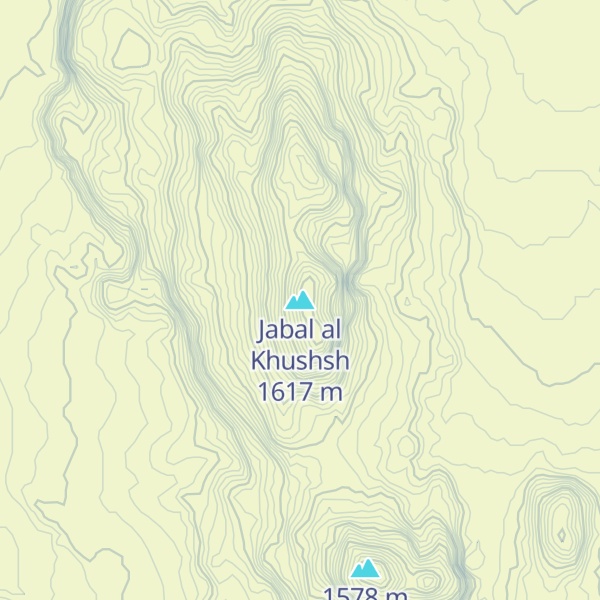 Map of Jabal al Khushsh