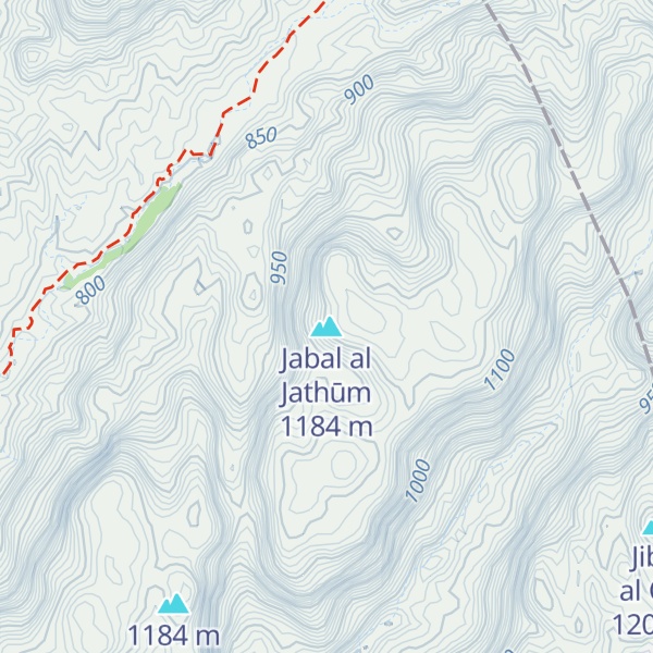 Map of Jabal al Jathūm