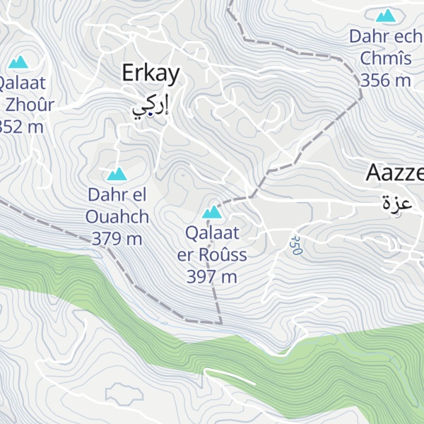 Map of Qalaat er Roûss