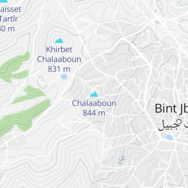 Map of Chalaaboun